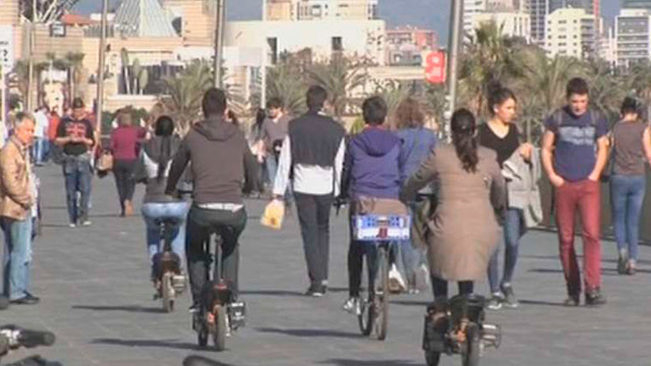 Patinetes en las calles de Barcelona