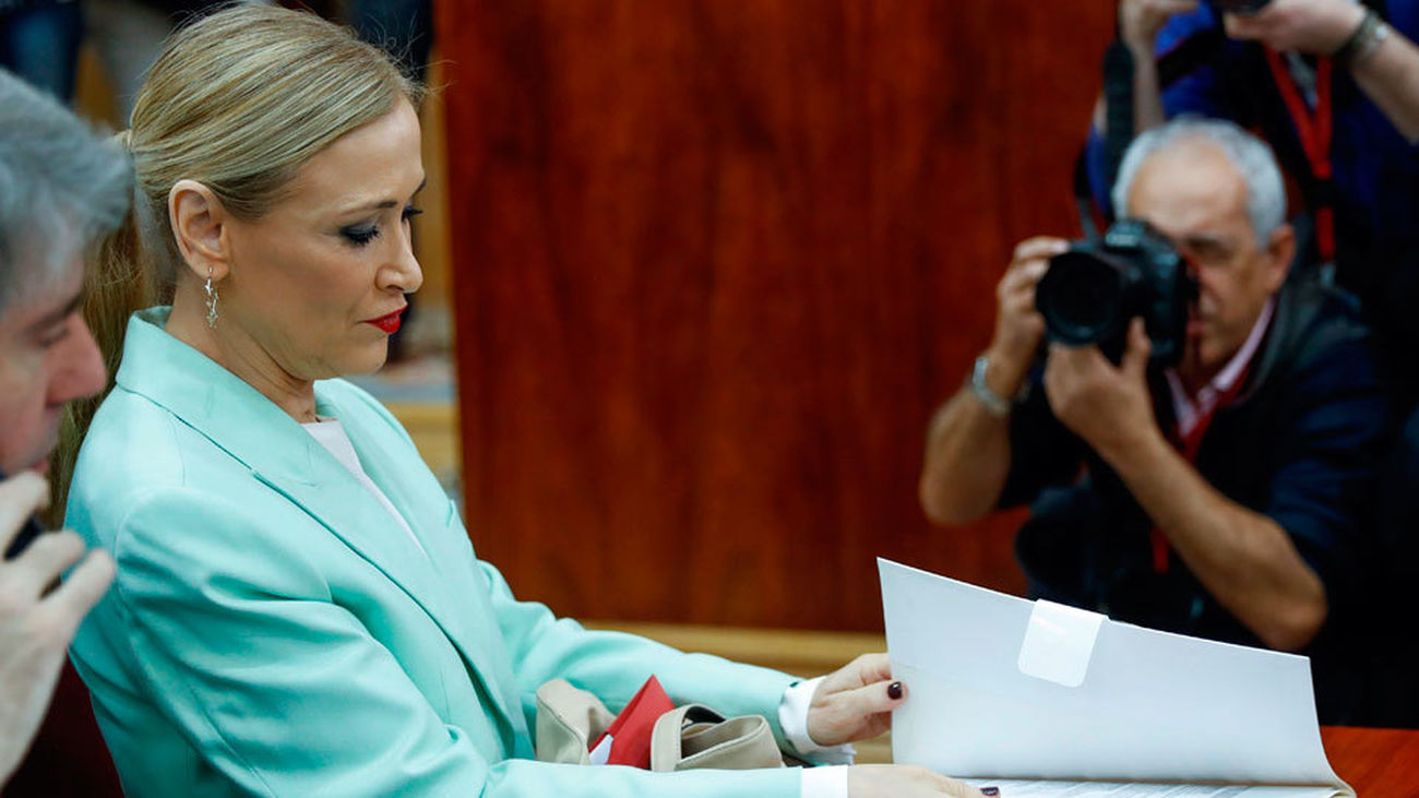 Los portavoces del PP, PSOE, Podemos y Ciudadanos analizan la comparecencia de Cifuentes sobre su máster