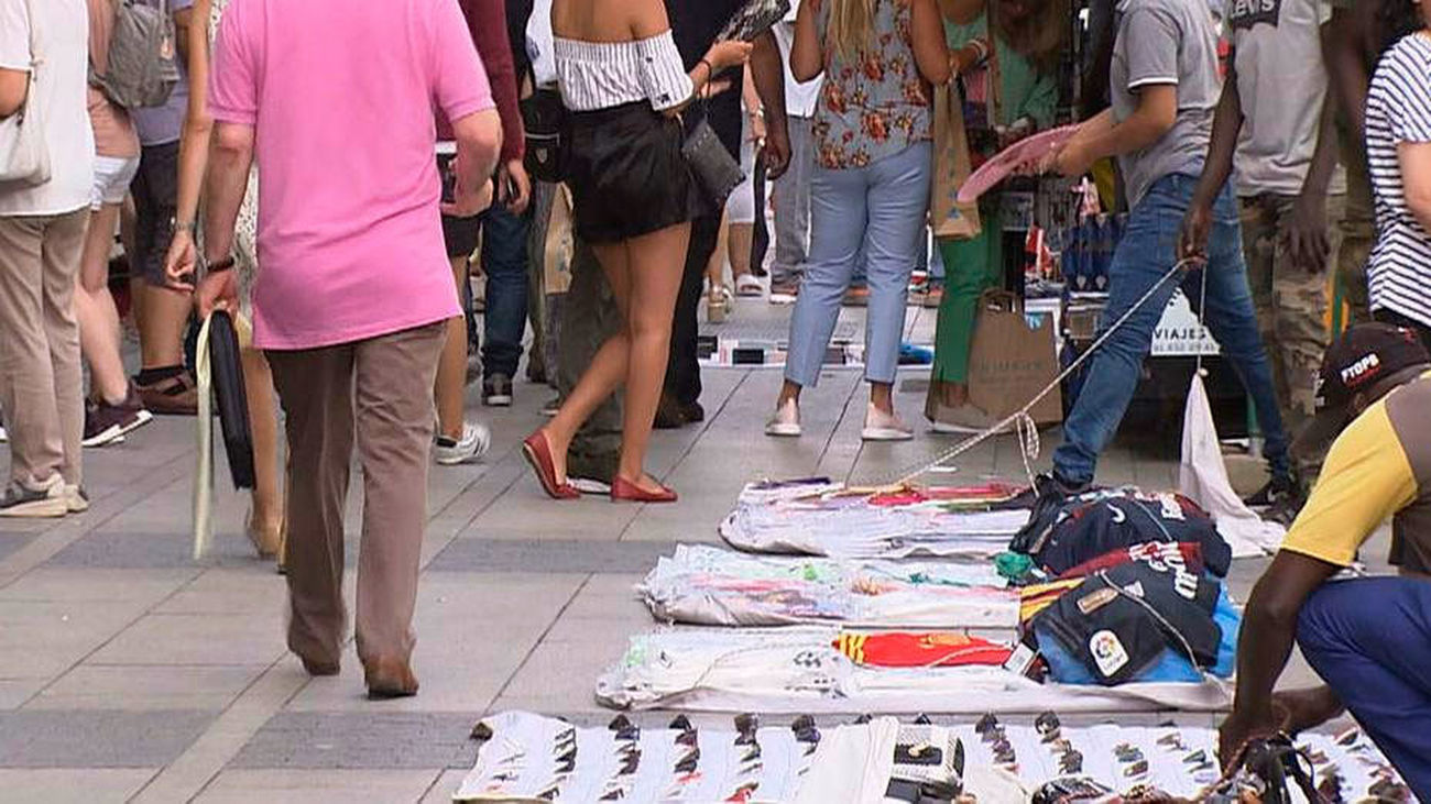Manteros en Madrid