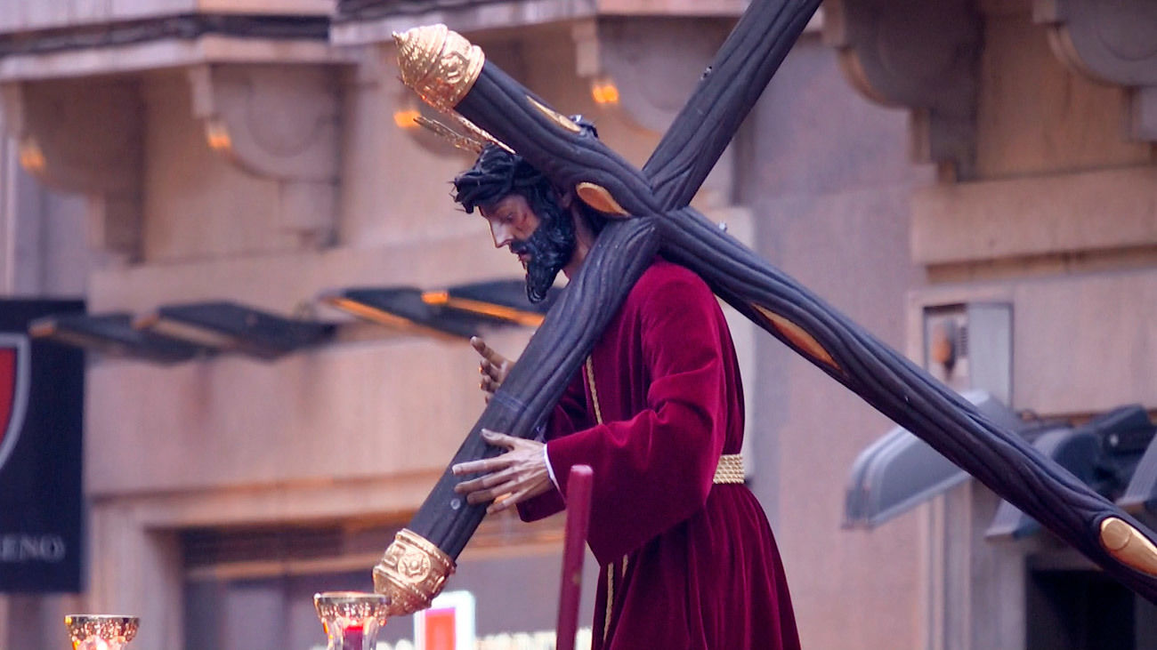 Imagen del Cristo de los Gitanos en la Semana Santa de Madrid