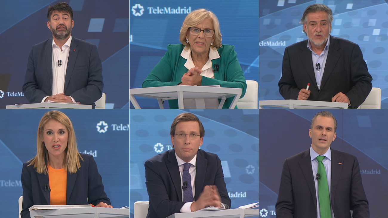 El minuto de oro de los candidatos al Ayuntamiento de Madrid