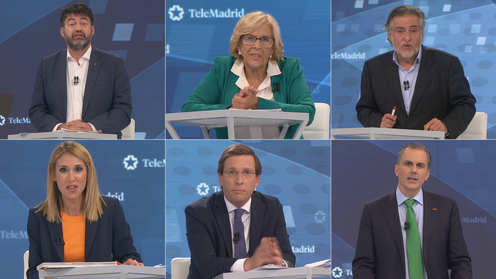 El minuto de oro de los candidatos al Ayuntamiento de Madrid
