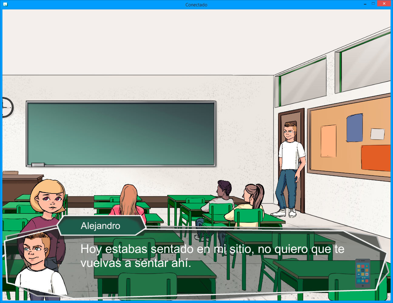 Captura de imagen del videojuego 'Conectado' / Universidad Complutense de Madrid