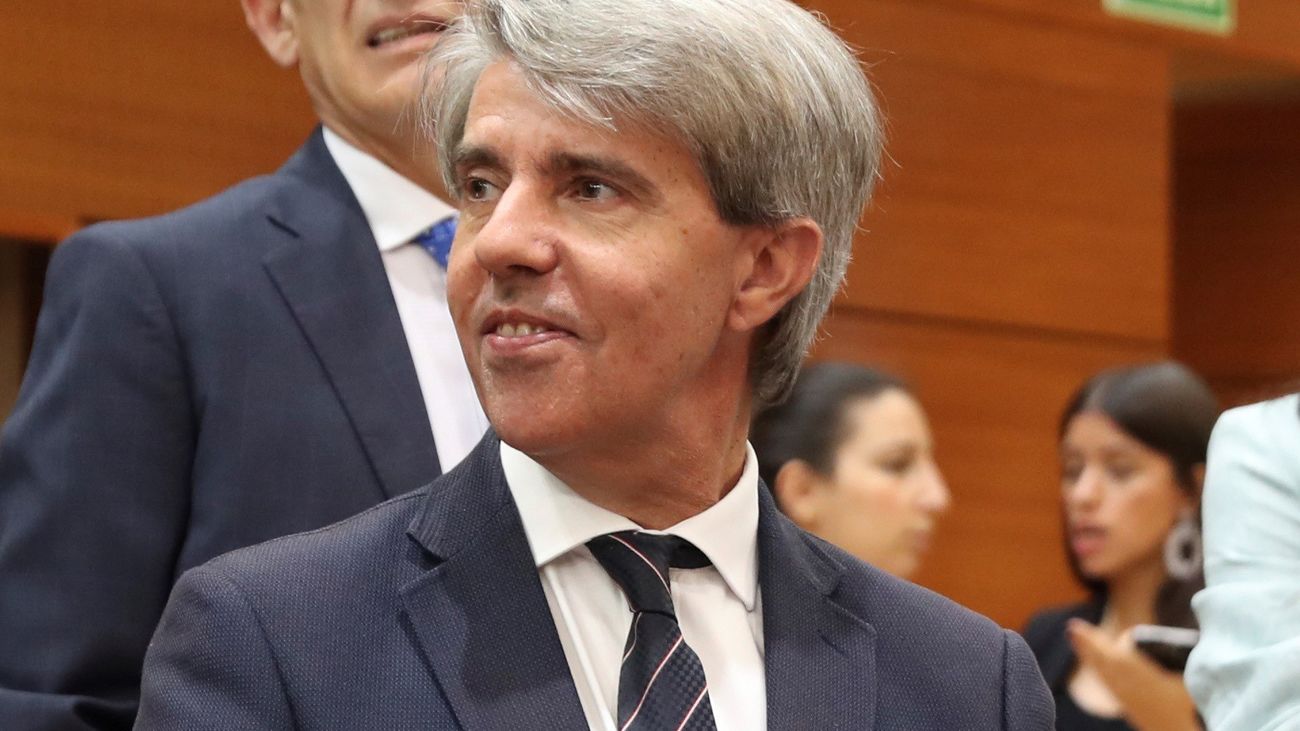 Ángel Garrido, durante el debate de investidura de Isabel Díaz Ayuso