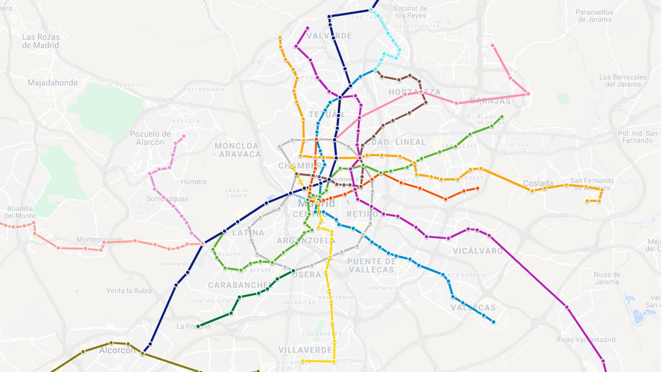 La historia de cada parada de Metro de Madrid