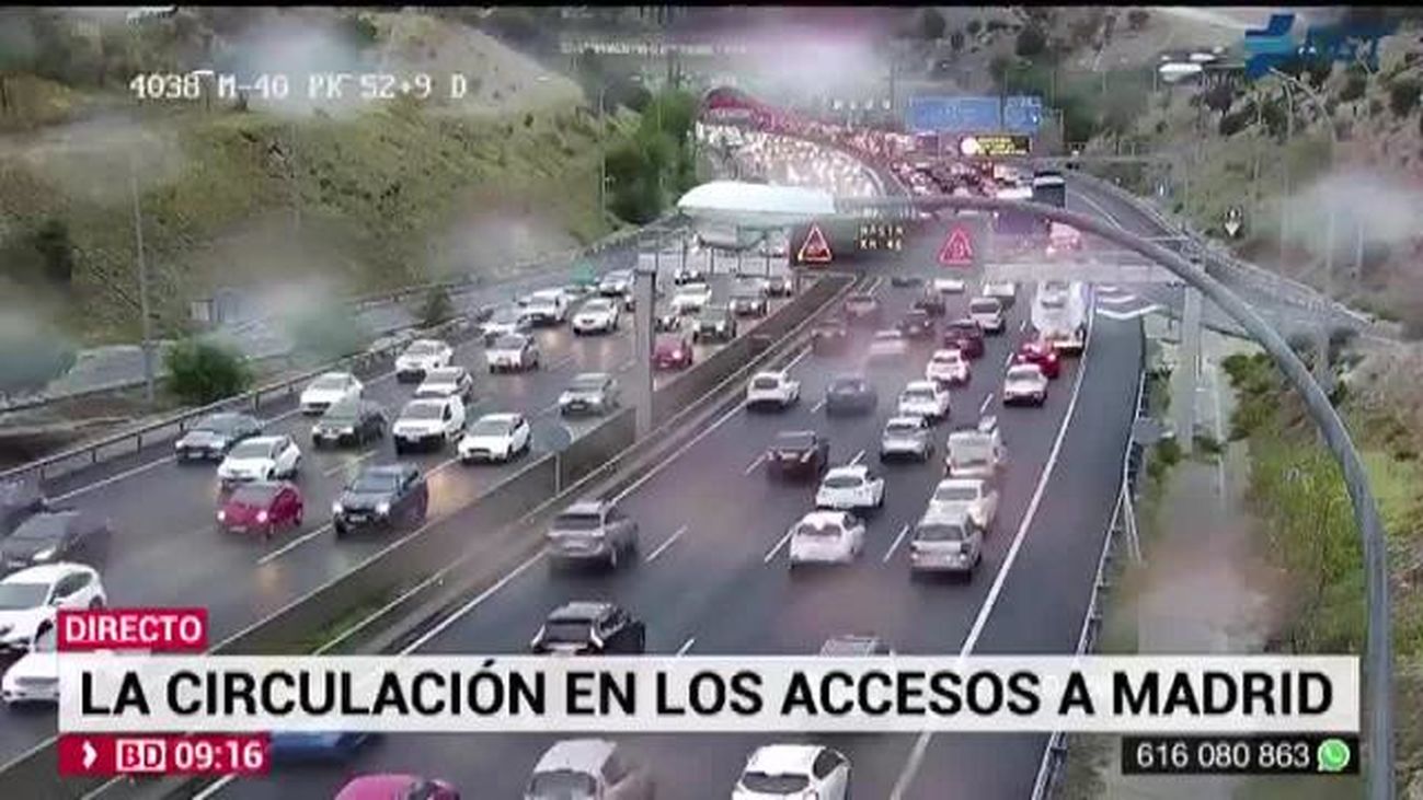 Atasco M 607 La Lluvia Y Un Accidente En La M 607 Provocan Mas De 10 Kilometros De Atasco En La Entrada A Madrid