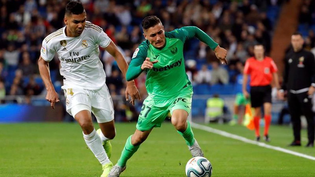 Casemiro, ante el Leganés