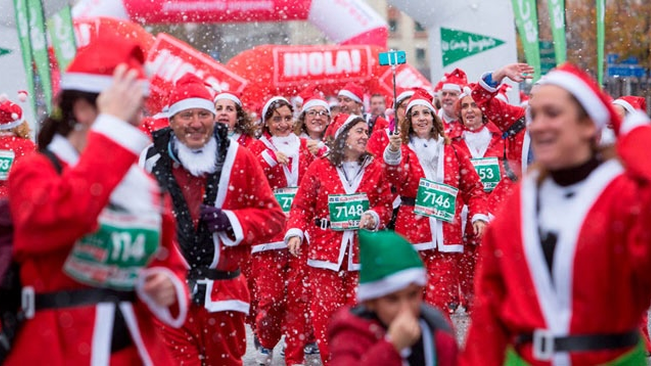 La Carrera de Papa Noel de nuevo en Madrid