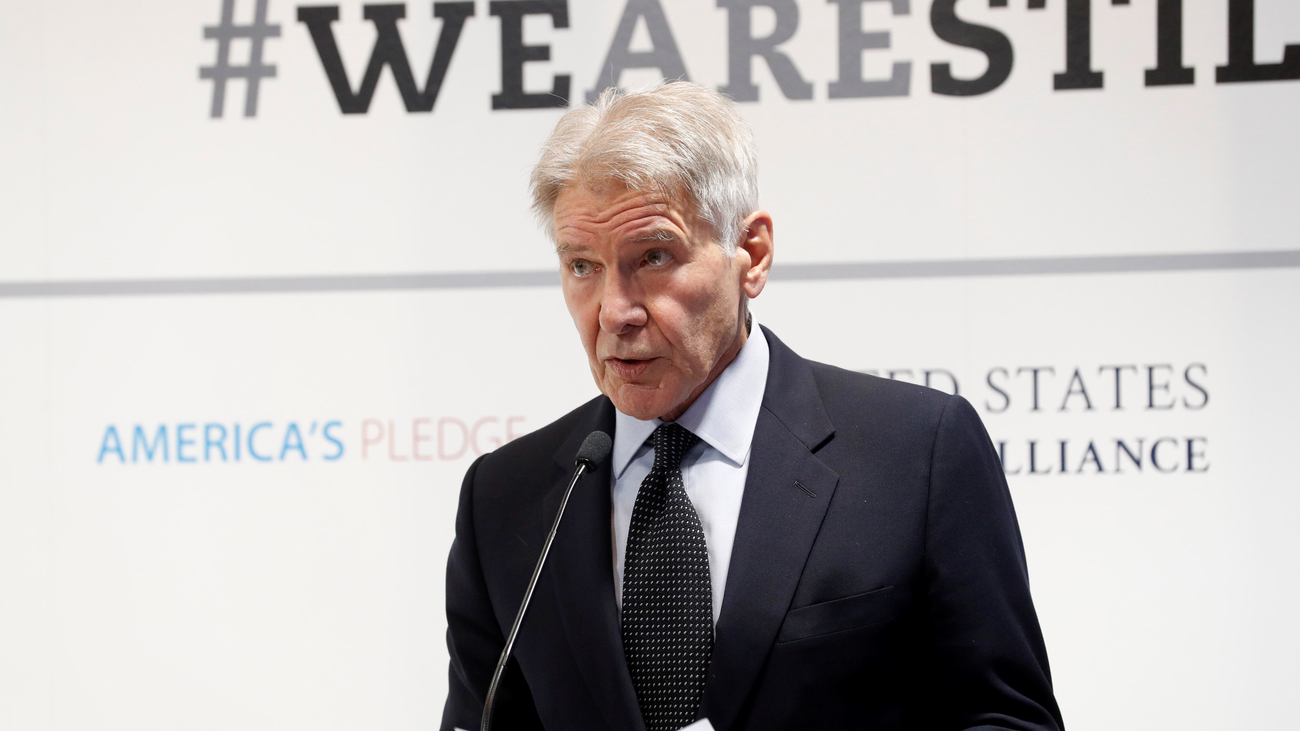 Harrison Ford reprocha a Trump en Madrid su "falta de valentía" en materia climática