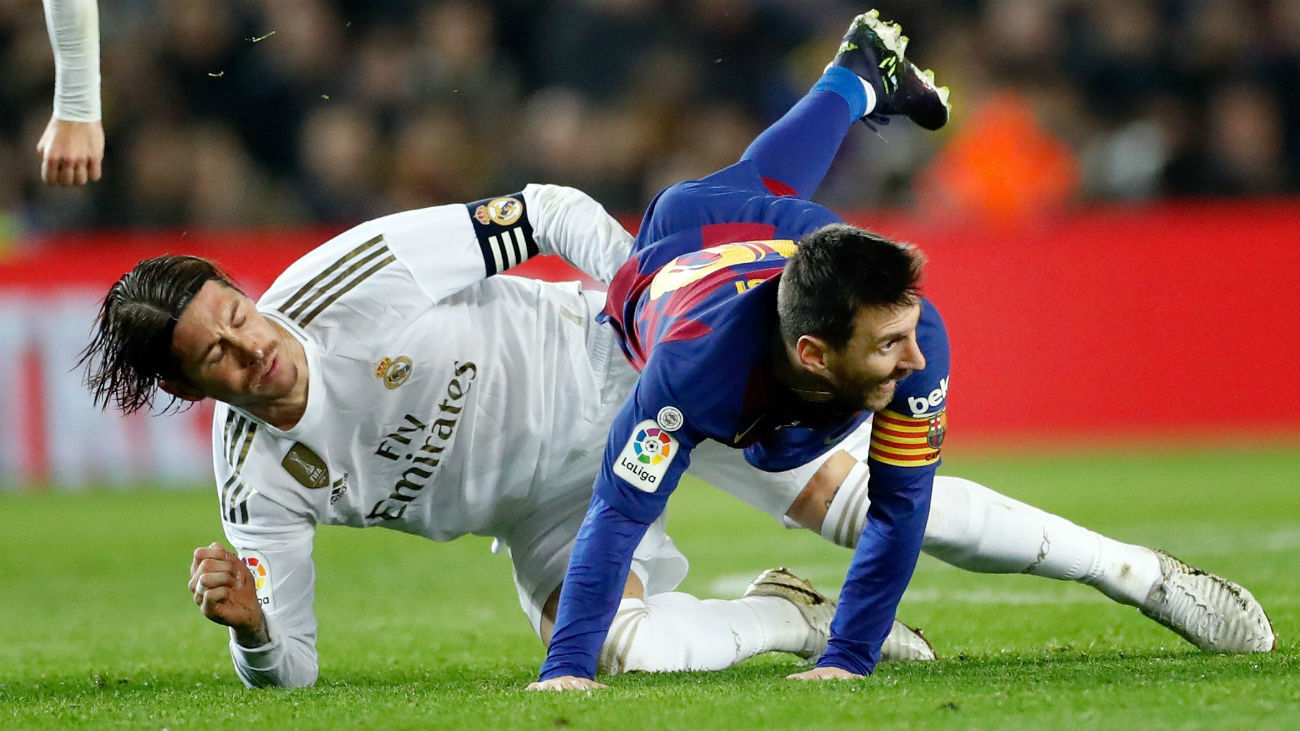 Sergio Ramos y Leo Messi