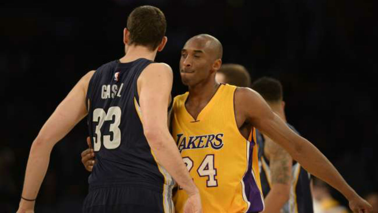 Marc Gasol y Kobe Bryant