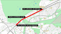 El soterramiento de la A-5 costará tres veces más que el tramo del Calderón
