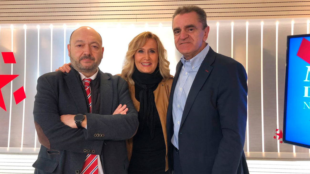 Constantino Mediavilla, Nieves Herrero y José Manuel Franco