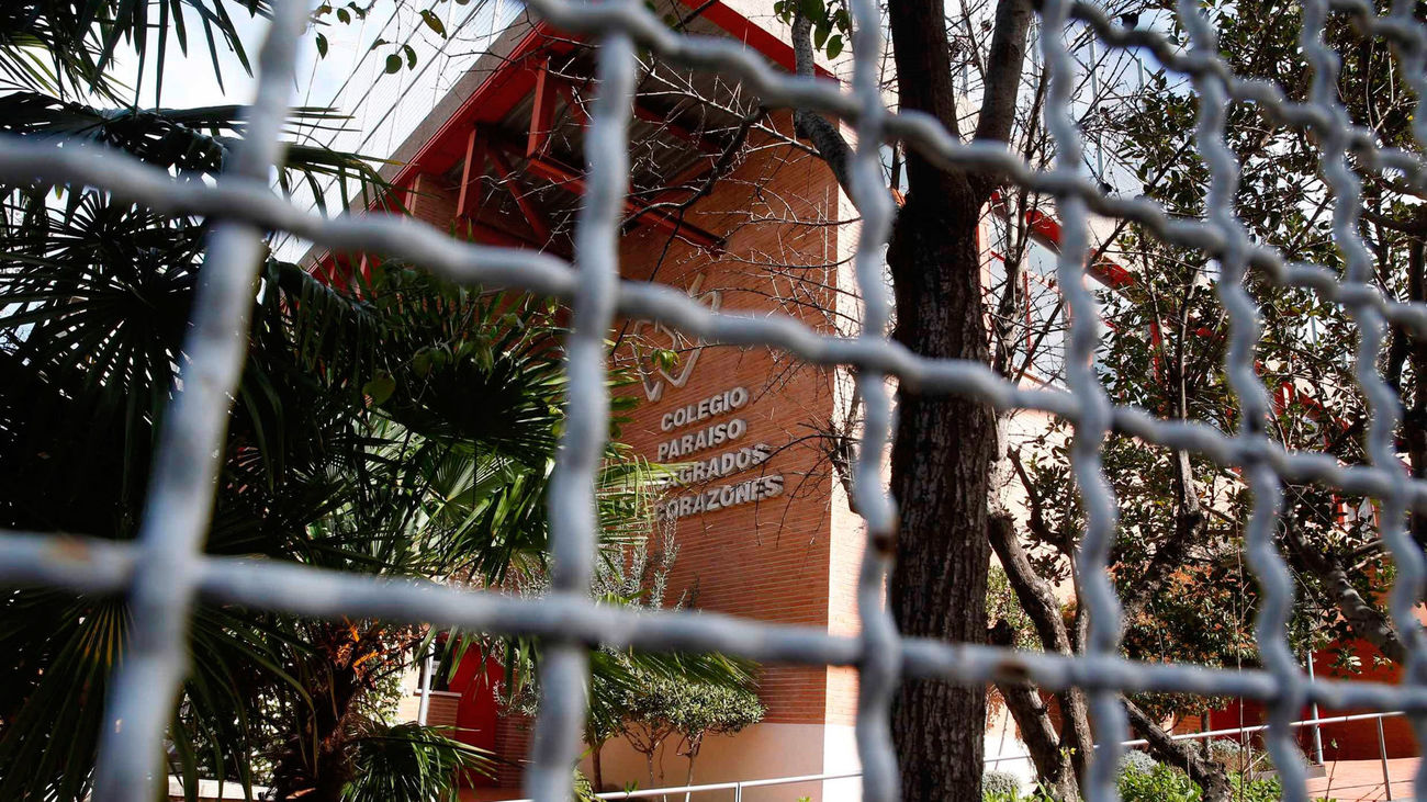 Colegio Sagrados Corazones de Madrid, cerrado por el coronavirus