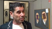 Fernando Hierro, en una subasta solidaria
