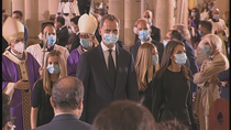 Los Reyes y sus hijas, partidos y familiares, en la solemne y emotiva misa funeral por las víctimas del coronavirus