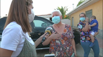 Grata sorpresa a Mónica, tras su reencuentro post COVID