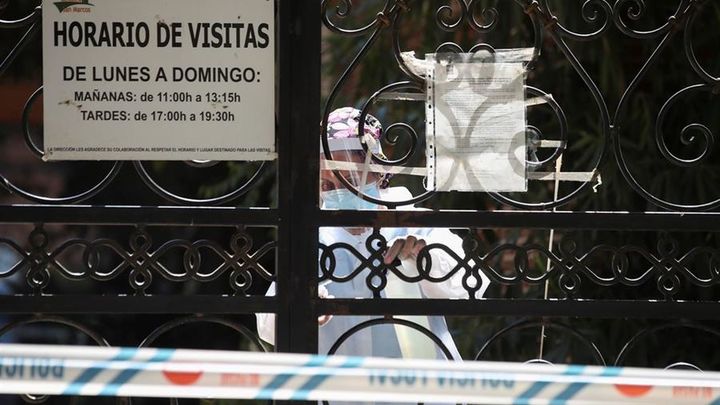 Entrada a la residencia de San Martín de la Vega con un rebrote importante de coronavirus