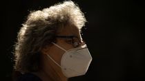 Una mascarilla que cambia de color con el aumento de la temperatura
