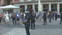 Trece detenidos en Callao tras la marcha negacionista