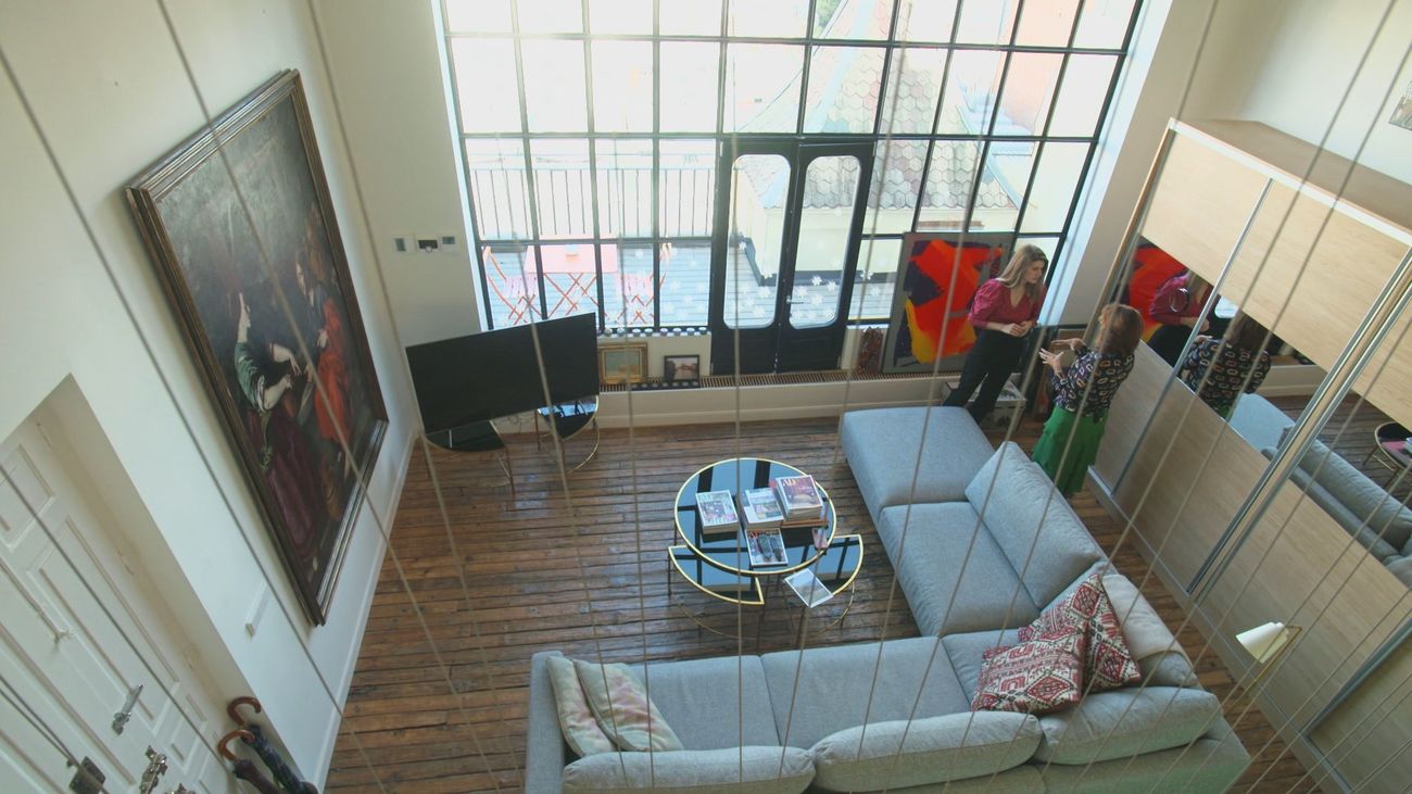 Interior del ático en Goya