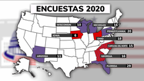 Siete estados tienen la clave en las elecciones de Estados Unidos